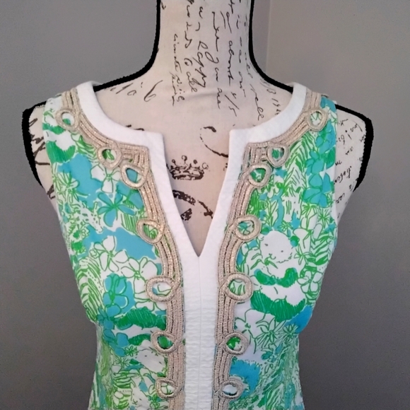 Lilly Pulitzer Janice It's A Zoo Limeade Shift Dress - 0 - Picture 4 of 12